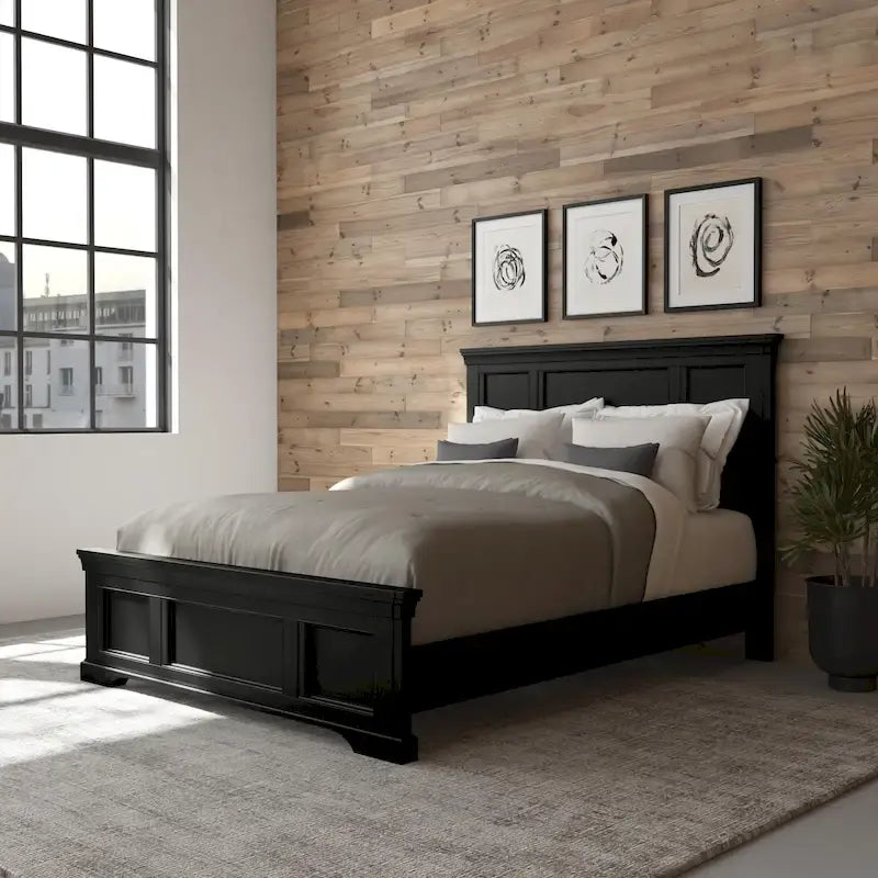 Homestyles Bedford Black Queen Bed