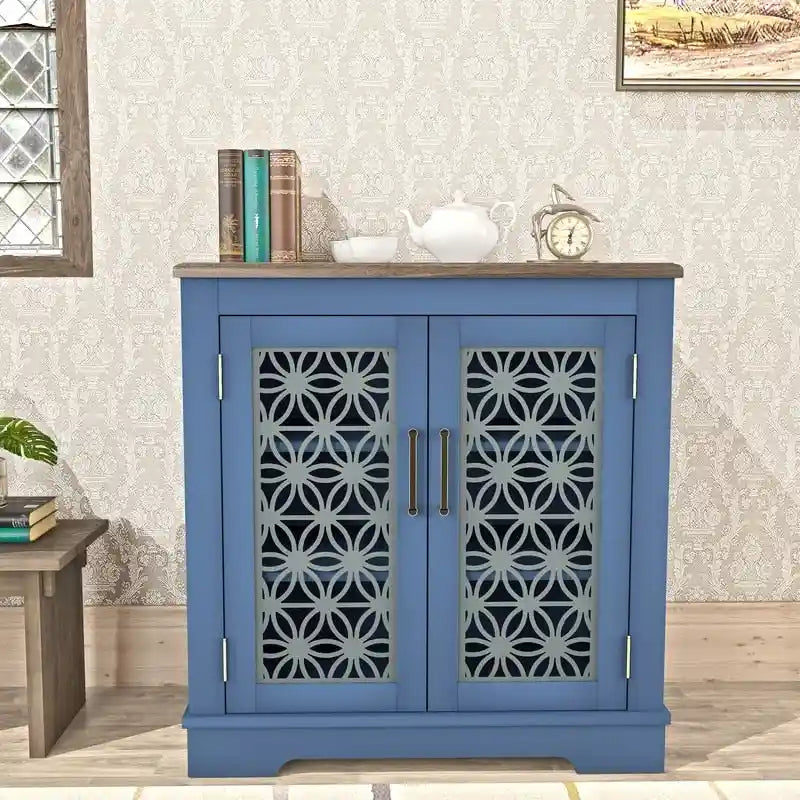 31 in. Rustic Bathroom Bedroom Accent Storage Cabinet